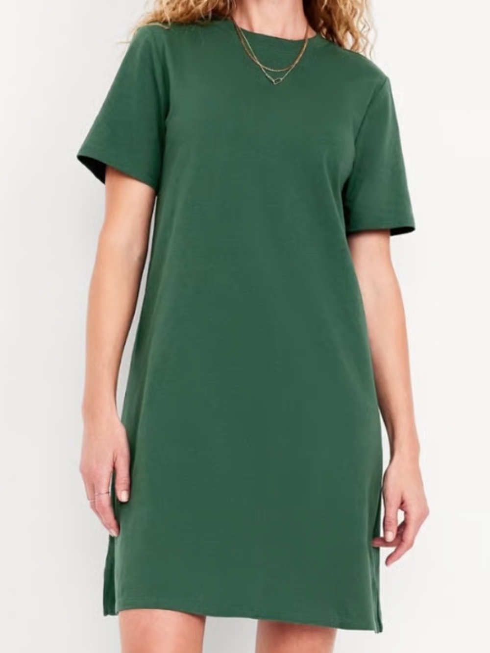 Crew-Neck Mini T-Shirt Dress NWT